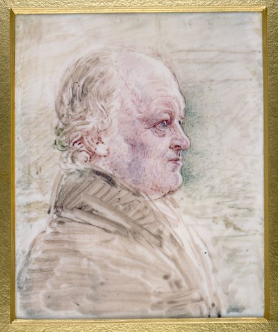Miniatuur van William Blake (1757-1827) 1821 door John Linnell
